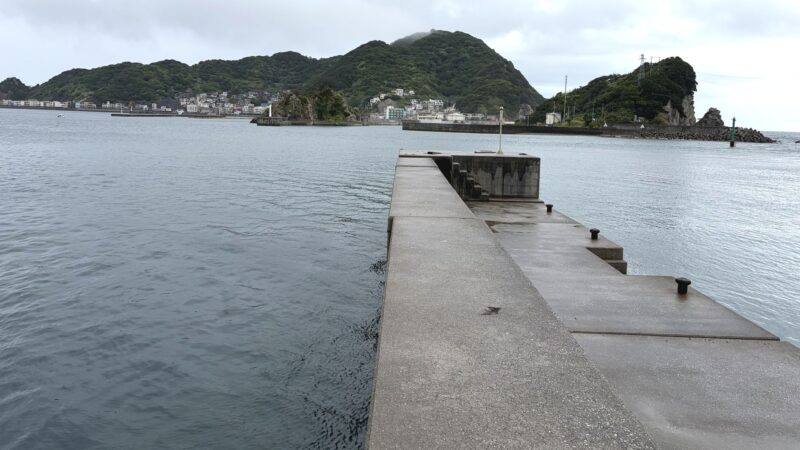 外波止の先端